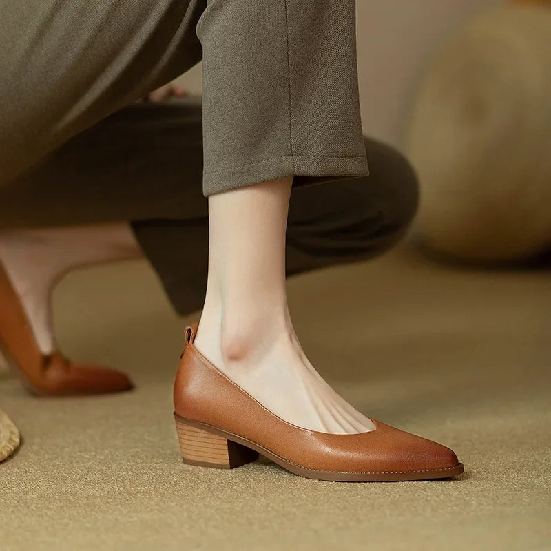 Élise | Classic Block Heel Pumps