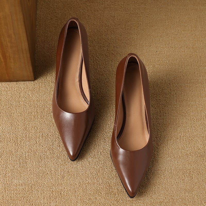 Séraphine | Pointed Block-Heel Pumps