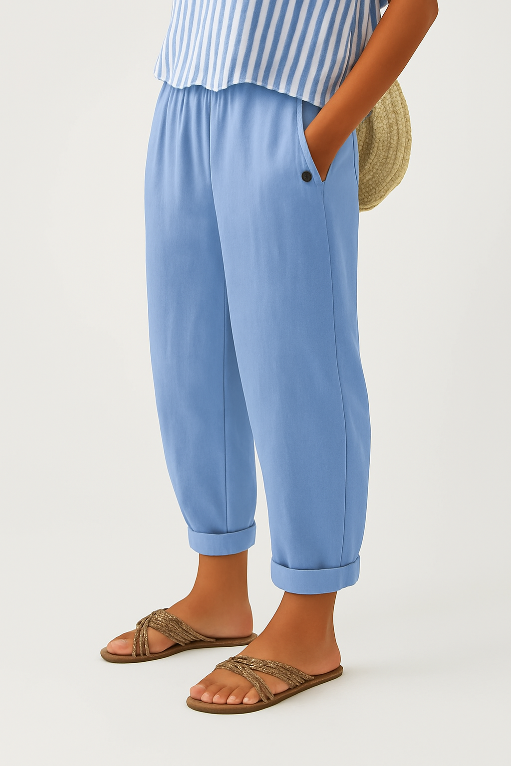 Léa | Linen-Cotton Summer Trousers