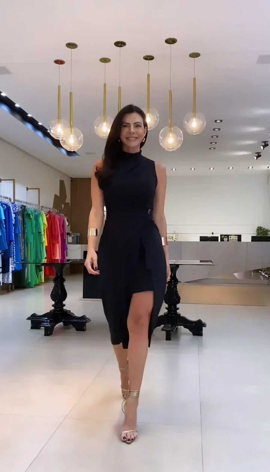 Amélie | Asymmetrical Belted Gown
