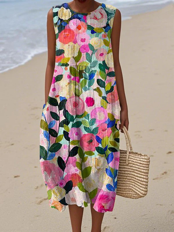 Manon | Floral Midi Dress