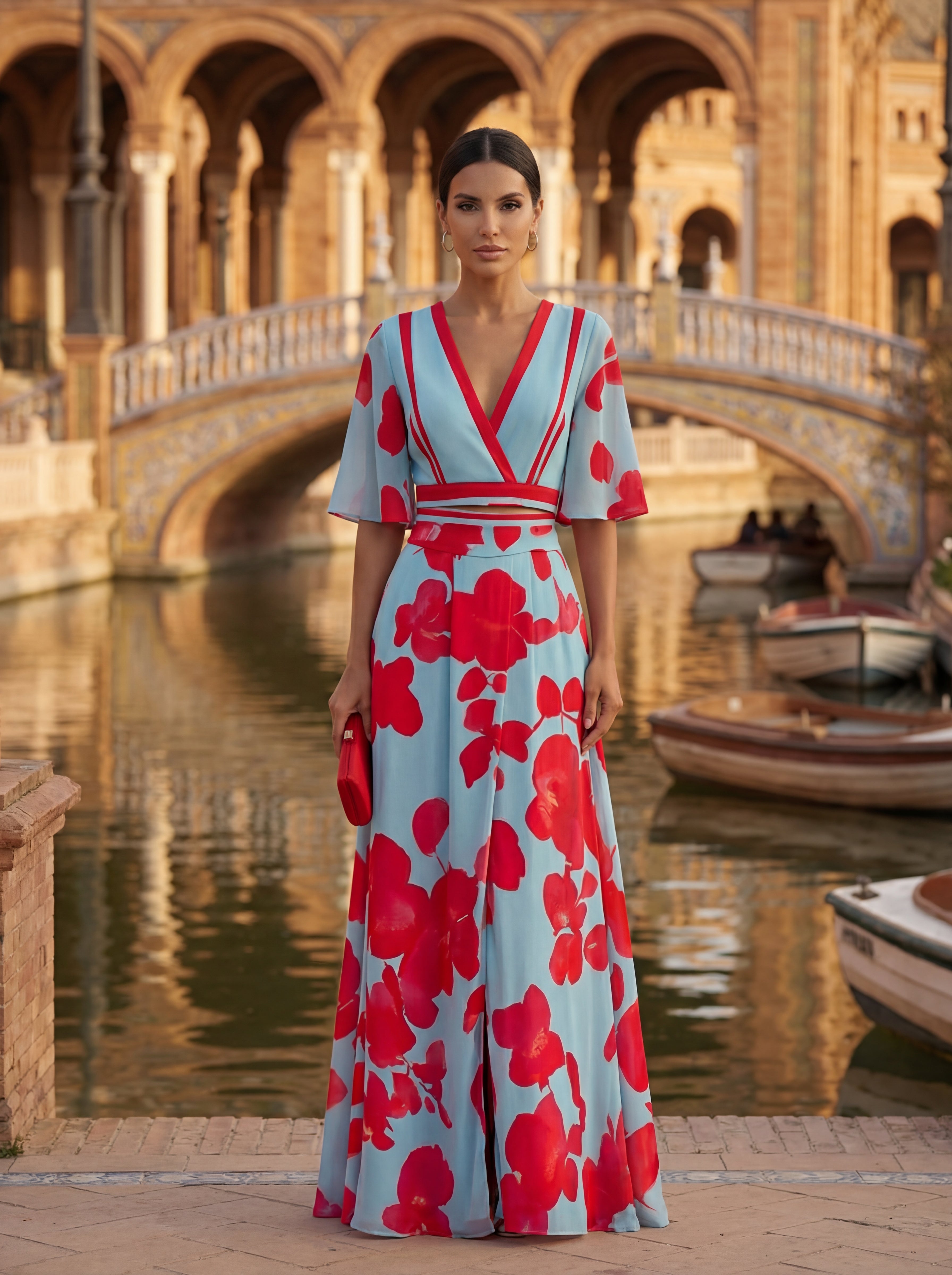 Sofia | Floral V-Neck Spring Dress