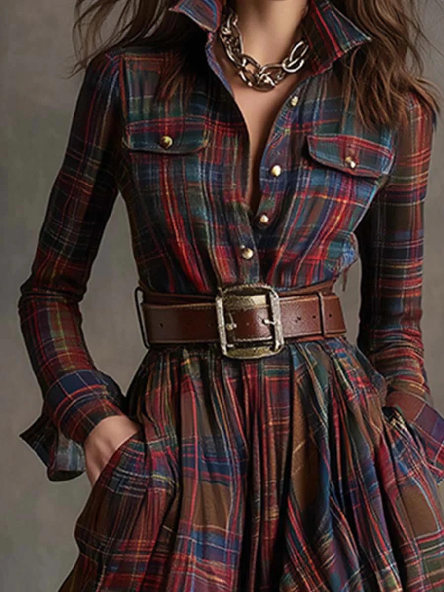 Amélie | Belted Shirt Dress