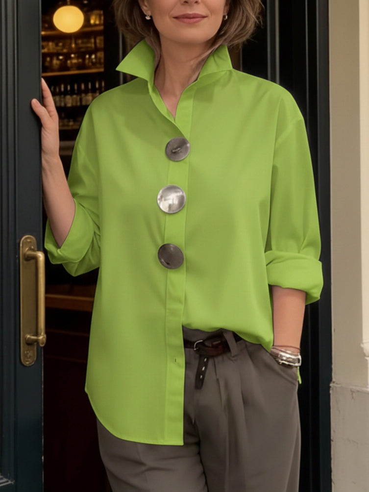 Ntombela | Statement Button Stand Collar Blouse