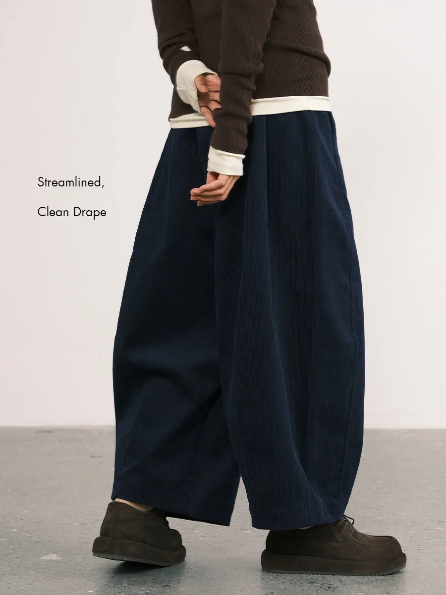 Zintle | Corduroy Wide-Leg Ankle Pants