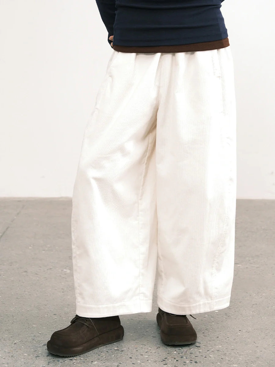 Zintle | Corduroy Wide-Leg Ankle Pants
