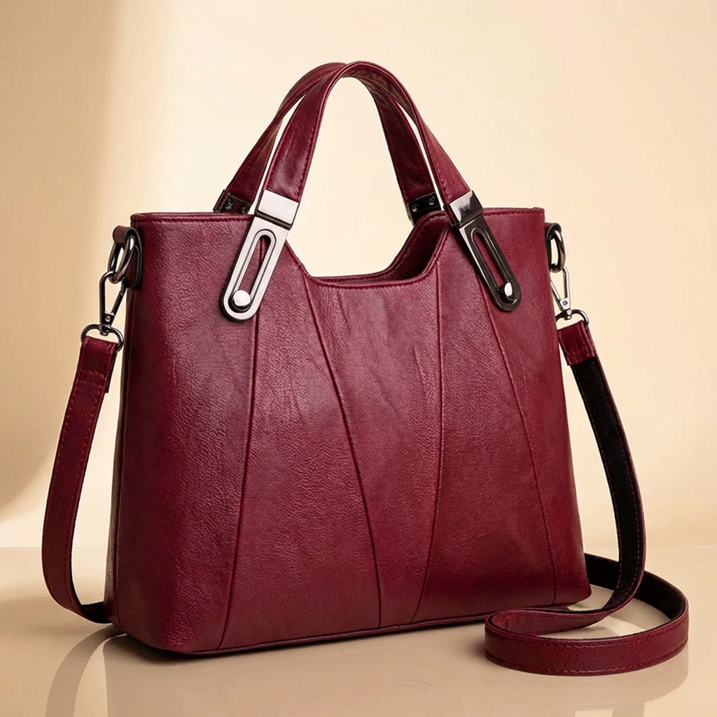 Nomcebo | Pebbled Leather Structured Tote