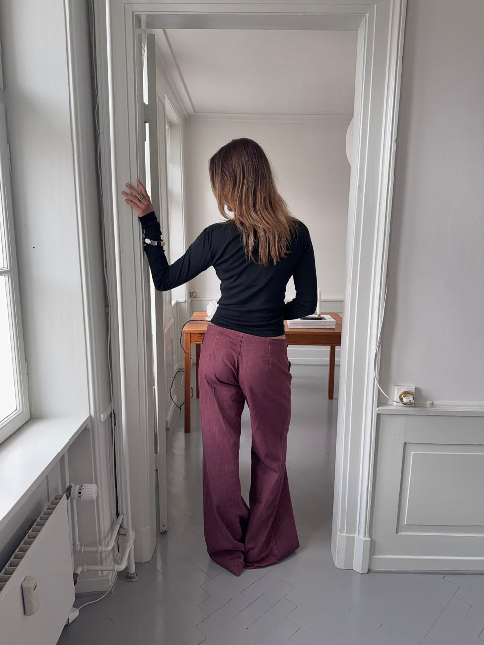 Palesa | Wide-Leg Textured Trousers