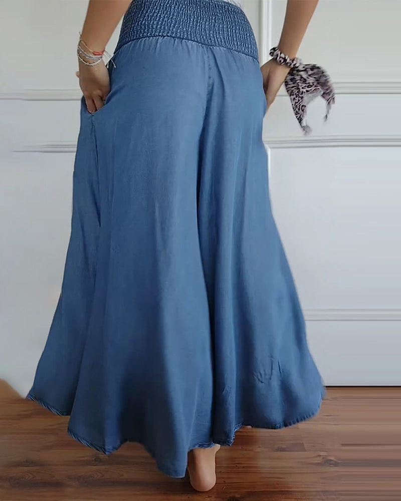 Lila | Flowy Smocked Waist Pants