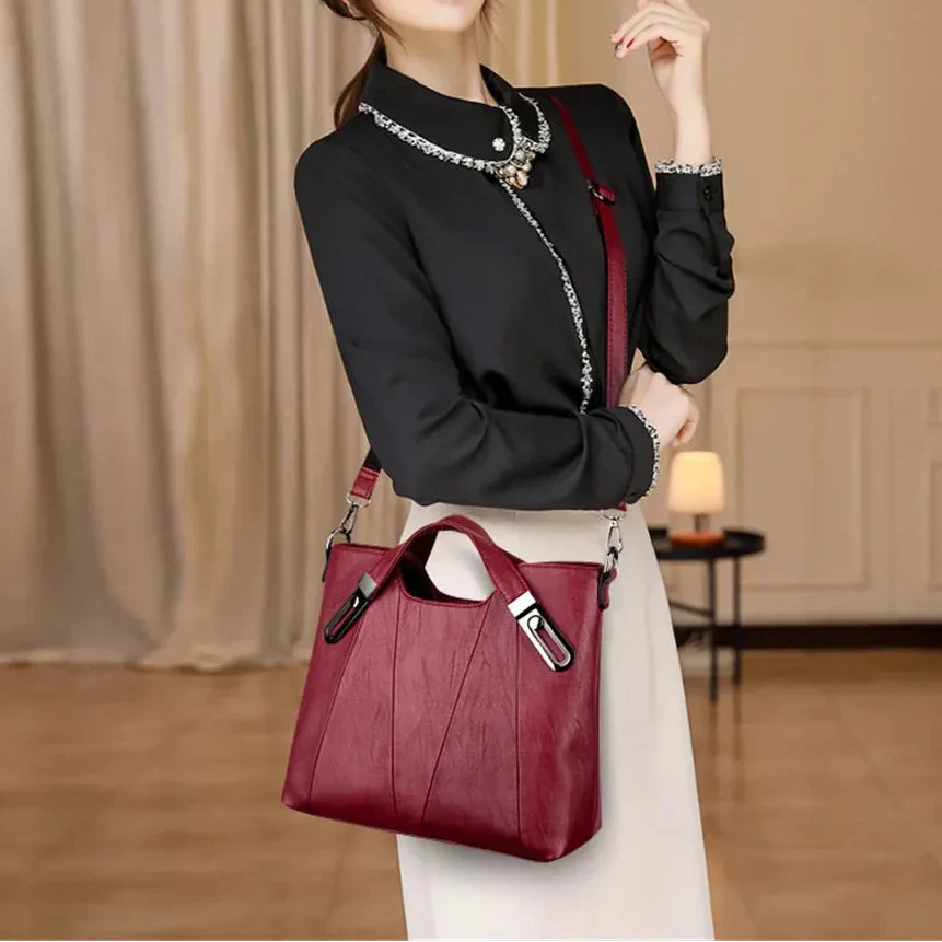 Nomcebo | Pebbled Leather Structured Tote