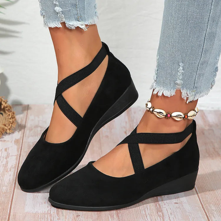 Keneilwe | Faux Suede Orthopedic Wedge Flat