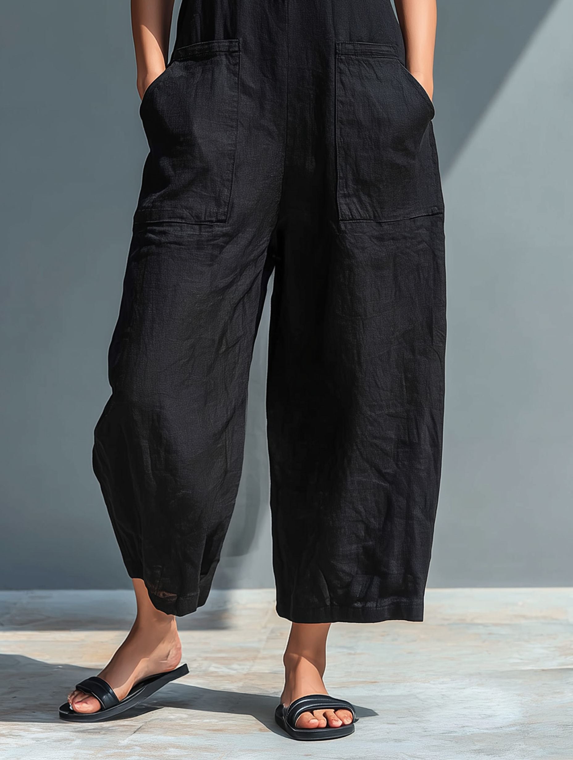 Malebogo | Sleeveless Linen Jumpsuit
