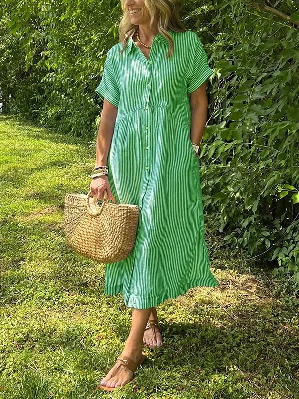 Valentina | Flowing Cotton Maxi Dress
