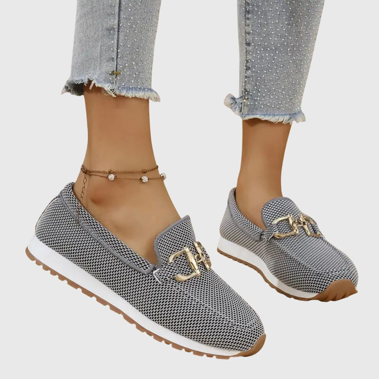 Ntombifikile | Orthopedic Loafer-Sneaker Gold Detail