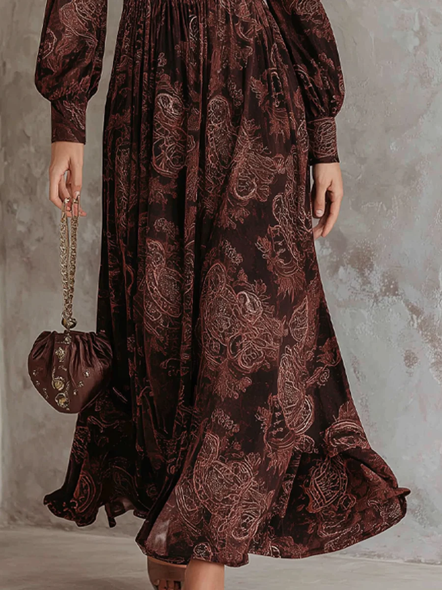 Aria | Zippered Boho Maxi Dress