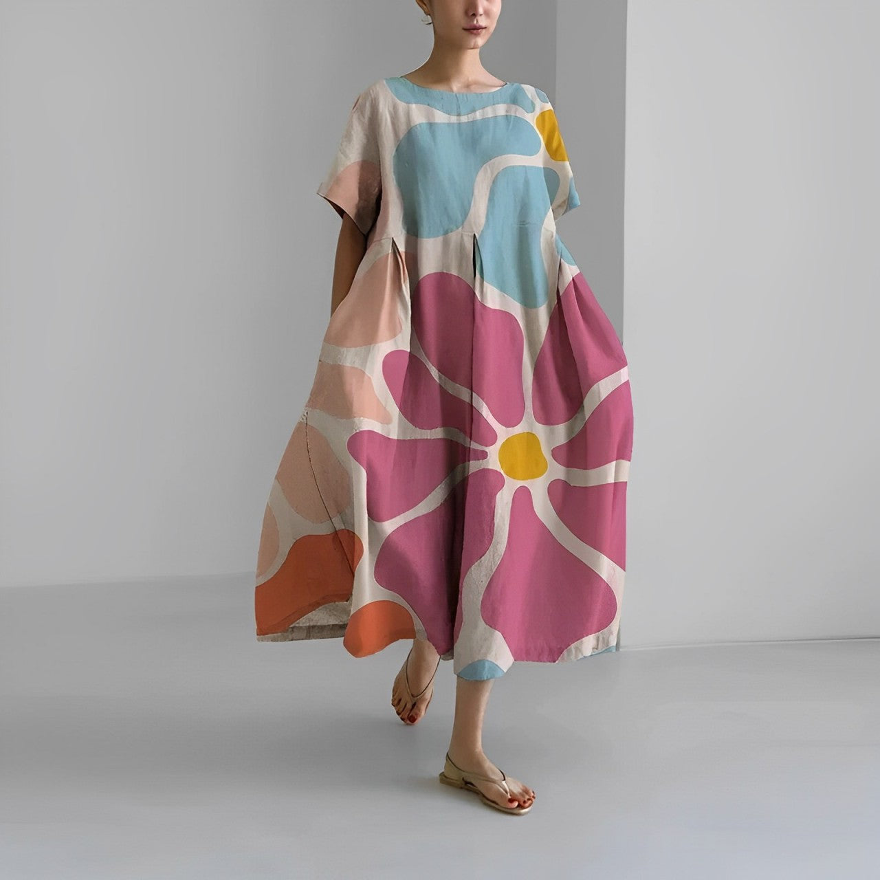 Elara | Boho Floral Spring Dress