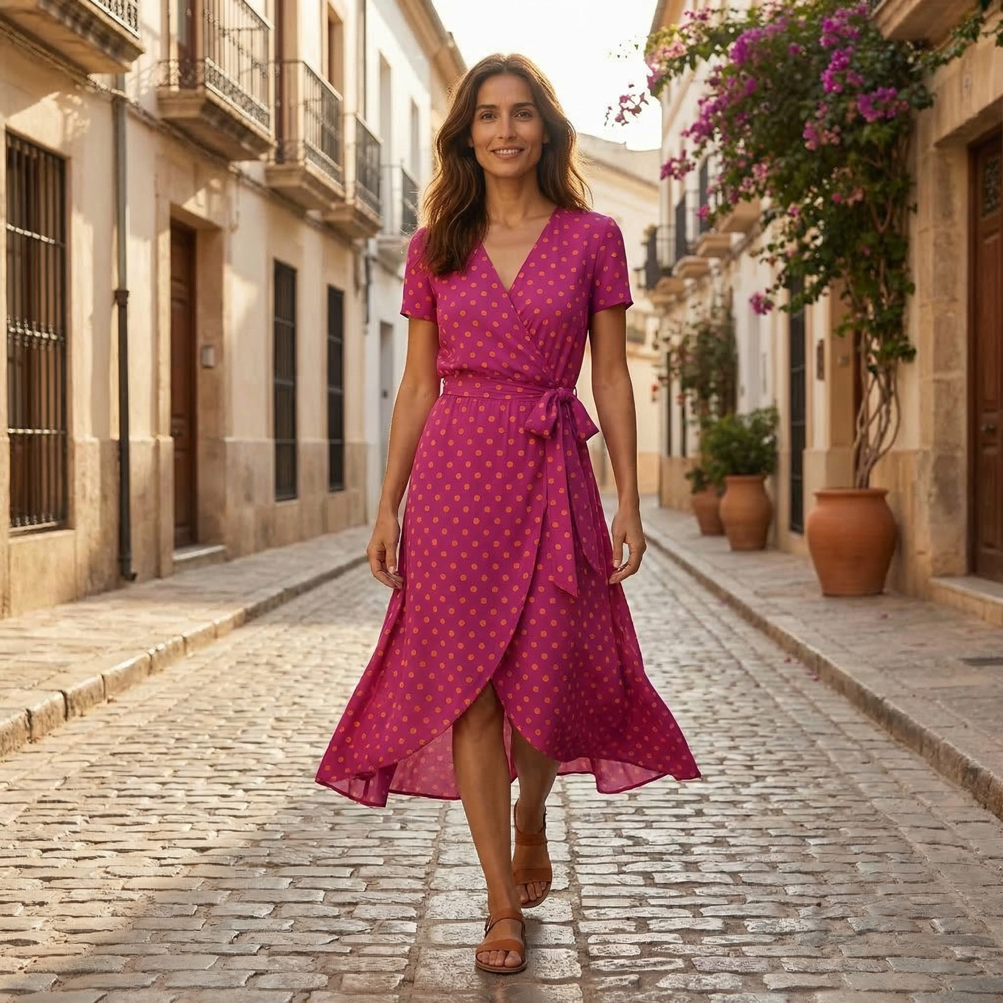 Olivia | Floral Midi Spring Dress