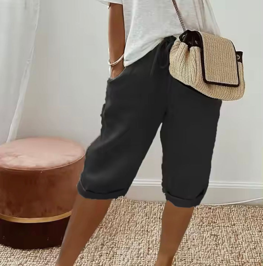 Camille | Linen Full Shorts