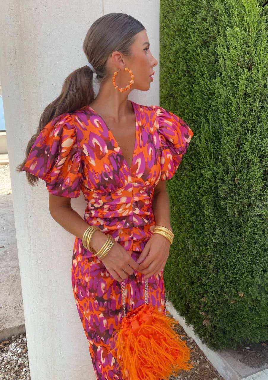 Refilwe | Elegant Puff Sleeve Summer Dress