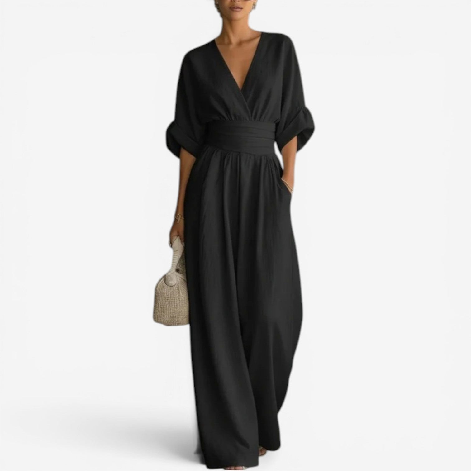 Tebogo | Elegant Cinched-Waist Jumpsuit