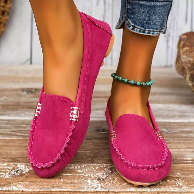Lorato | Metal Stitch Slip-On Loafers