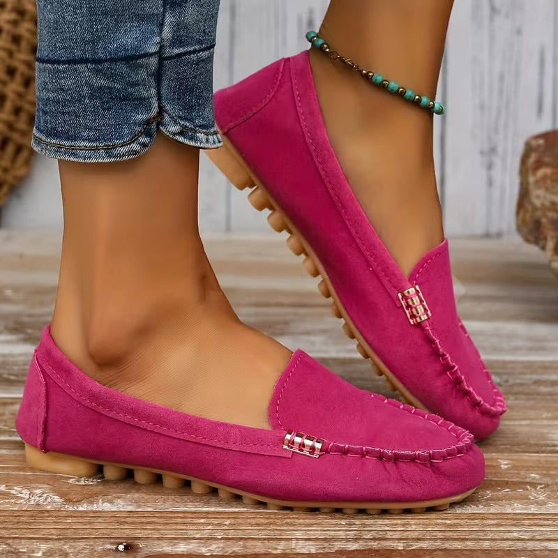 Lorato | Metal Stitch Slip-On Loafers