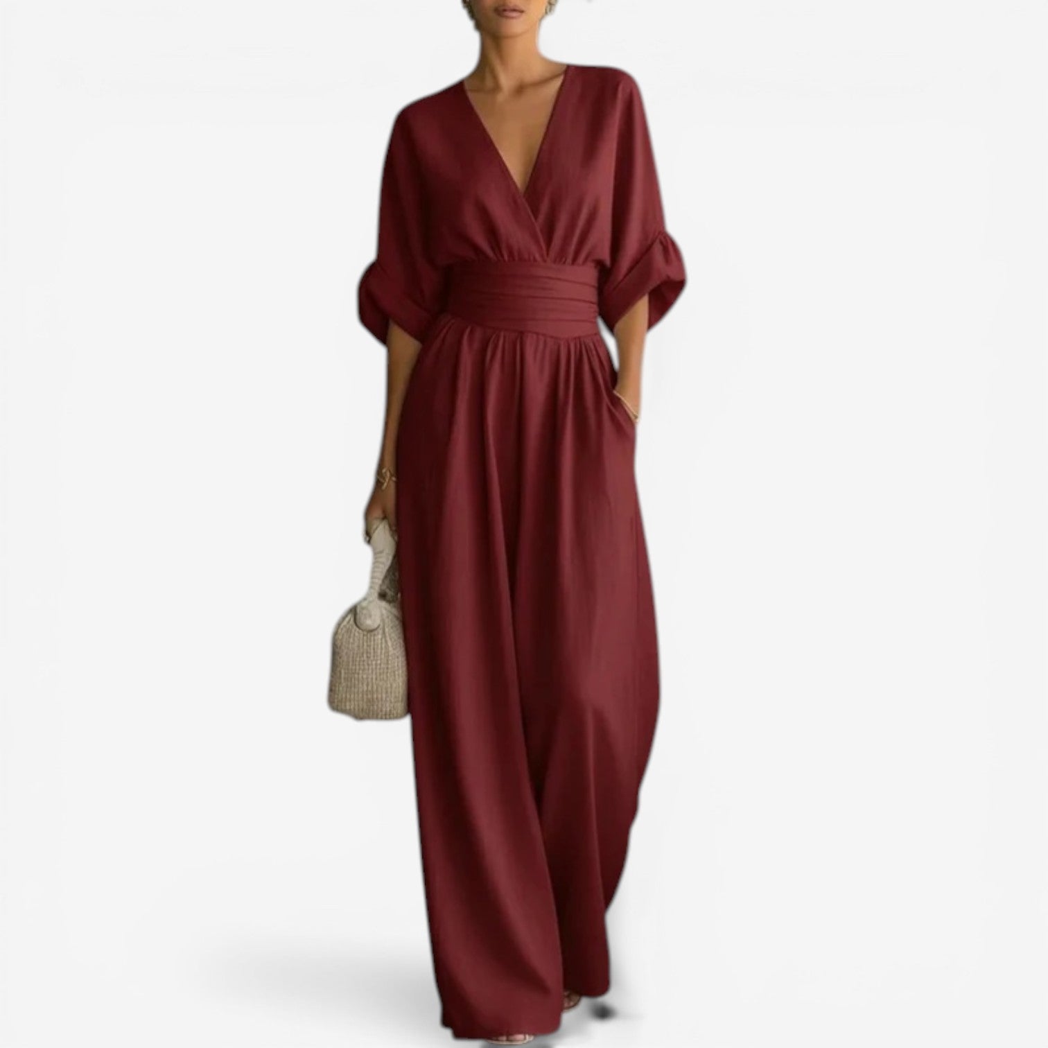 Novangeli | Elegant Cinched-Waist Jumpsuit