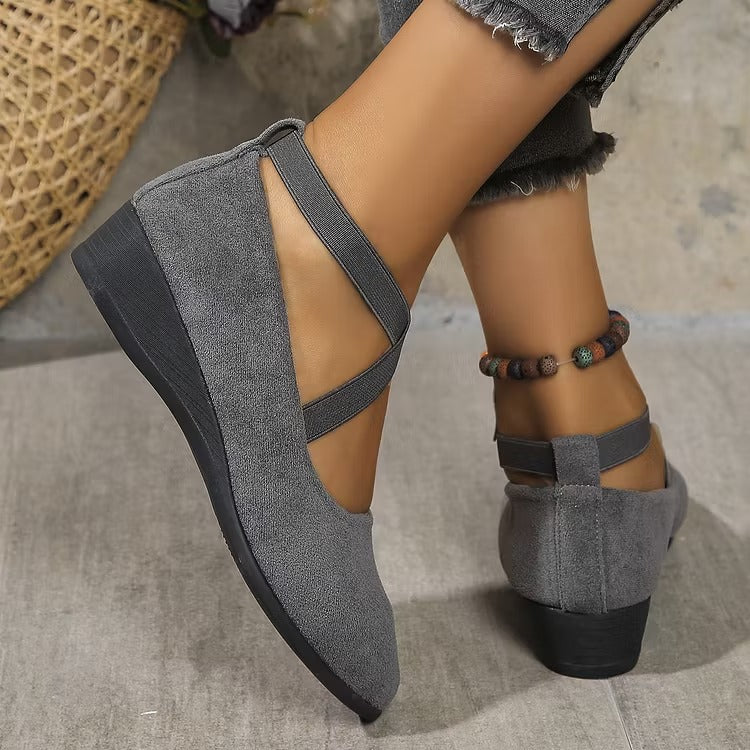 Keneilwe | Faux Suede Orthopedic Wedge Flat