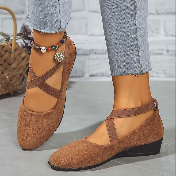 Keneilwe | Faux Suede Orthopedic Wedge Flat