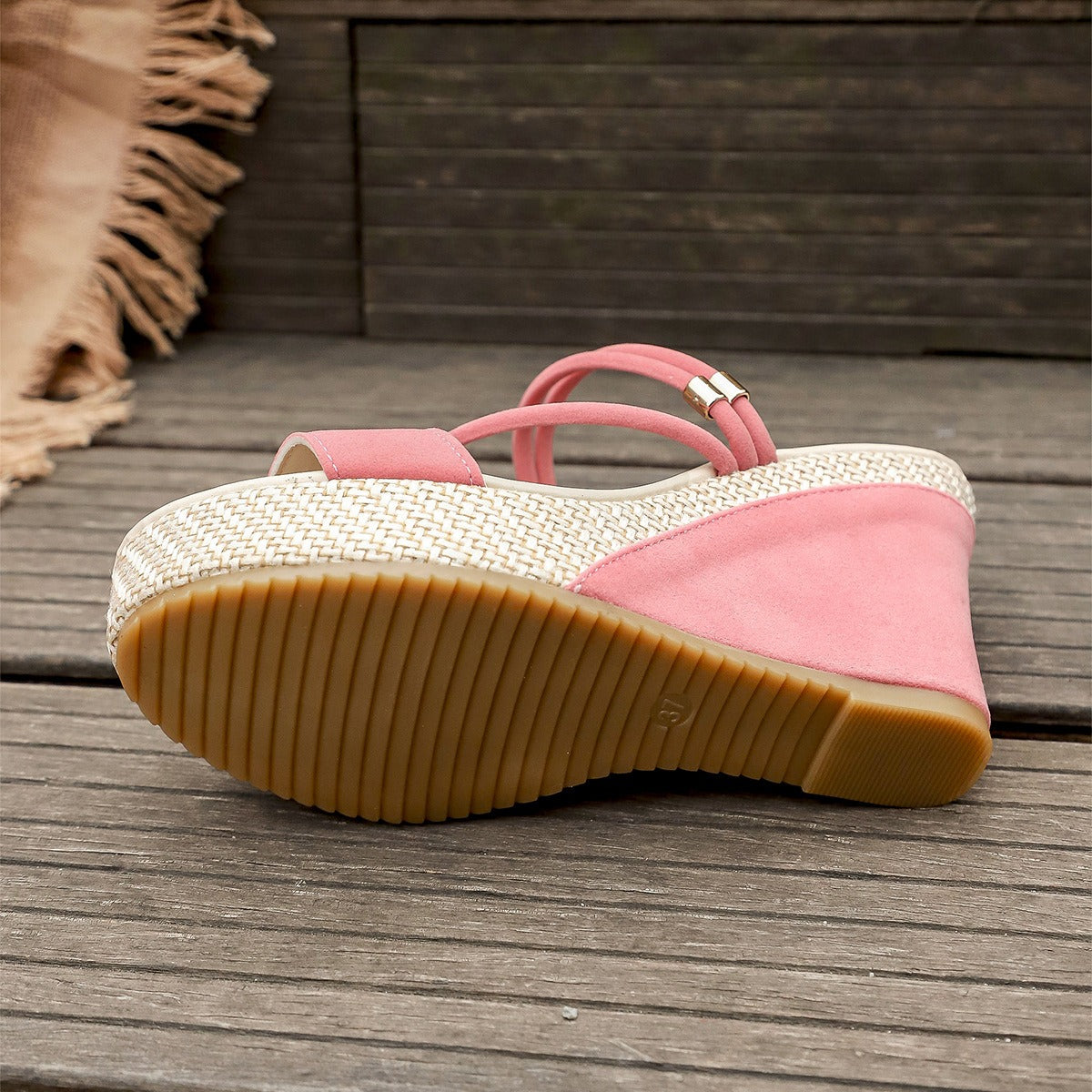 Lungisa | Orthopedic Woven Wedge Sandal