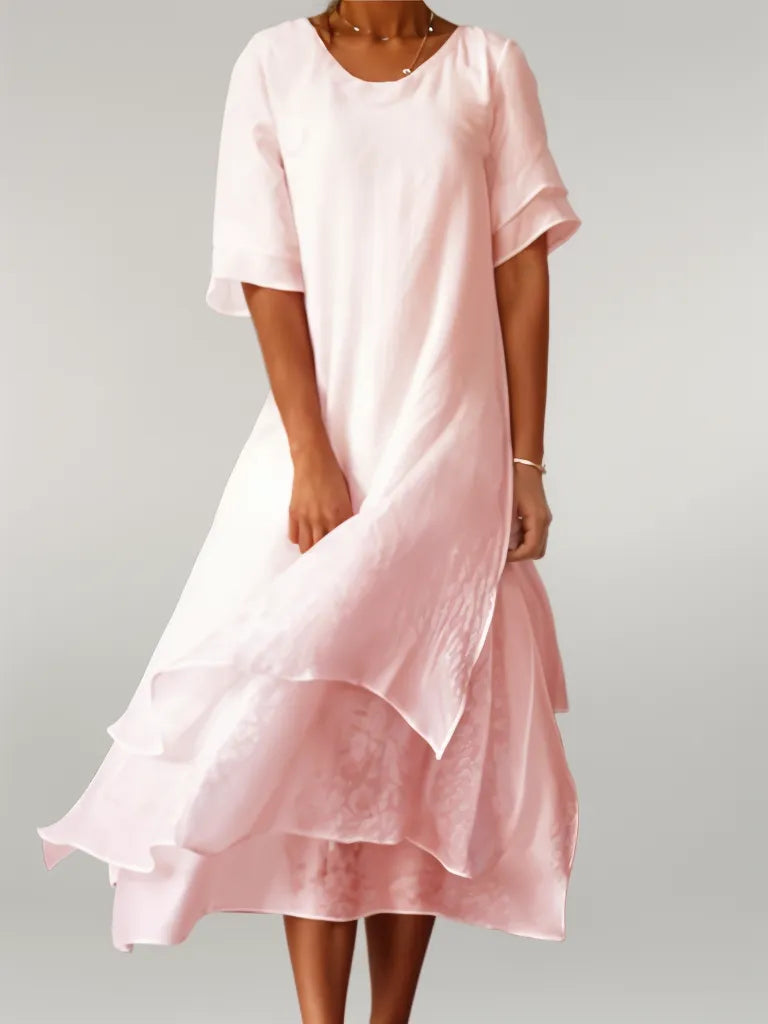 Nora | Elegant Cotton Long Dress