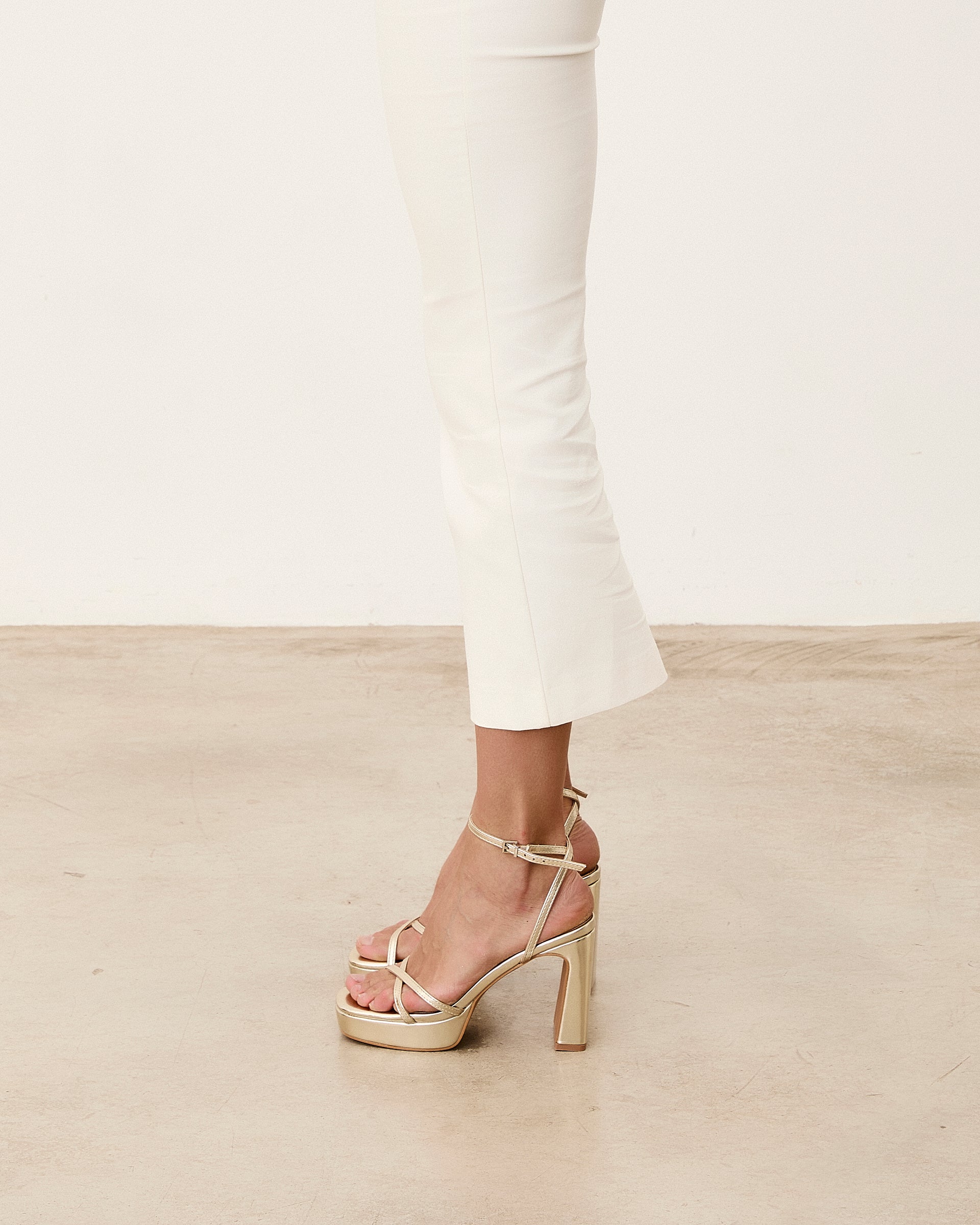 Keabetswe | Gold Platform High-Heel Sandal