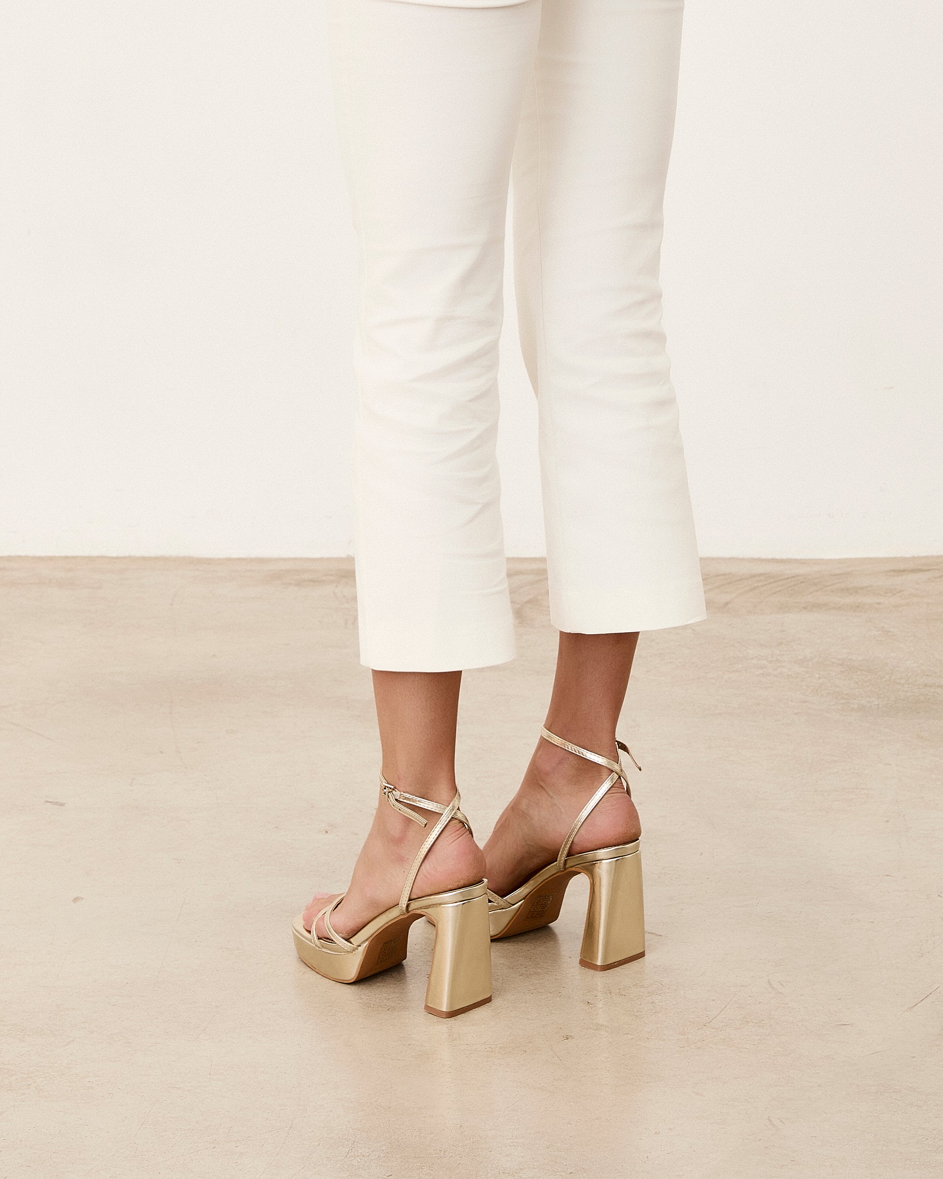 Keabetswe | Gold Platform High-Heel Sandal