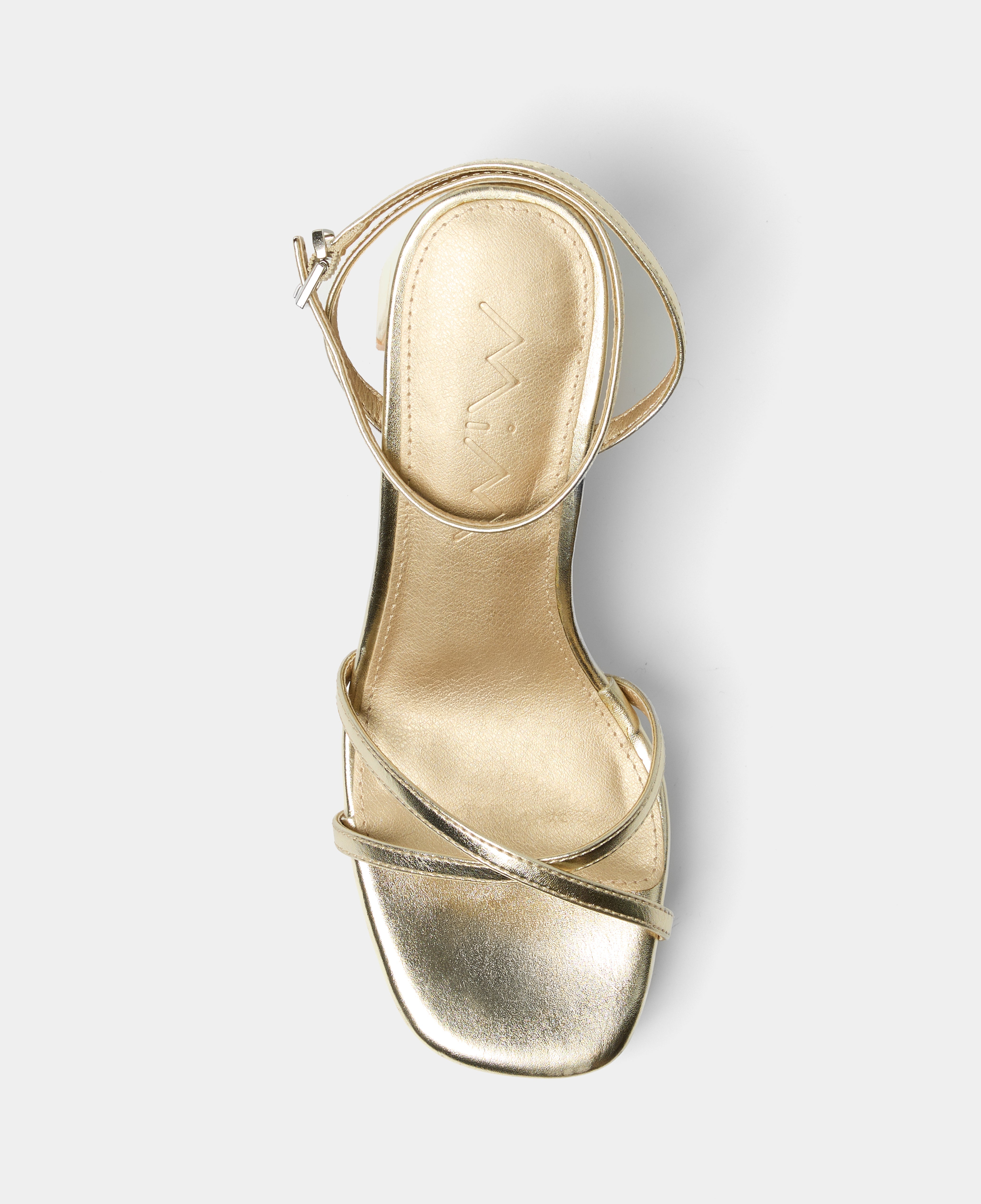 Keabetswe | Gold Platform High-Heel Sandal