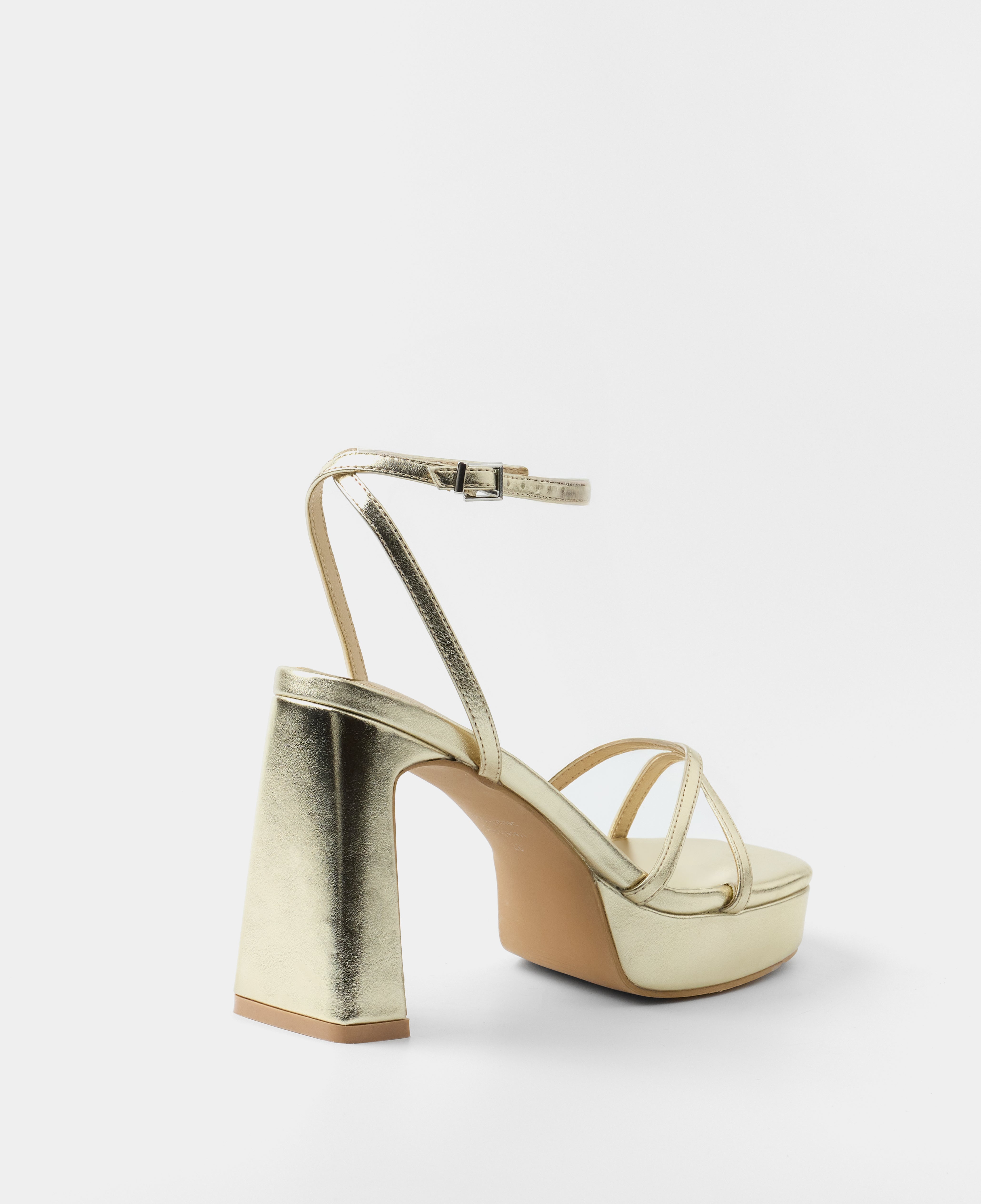 Keabetswe | Gold Platform High-Heel Sandal