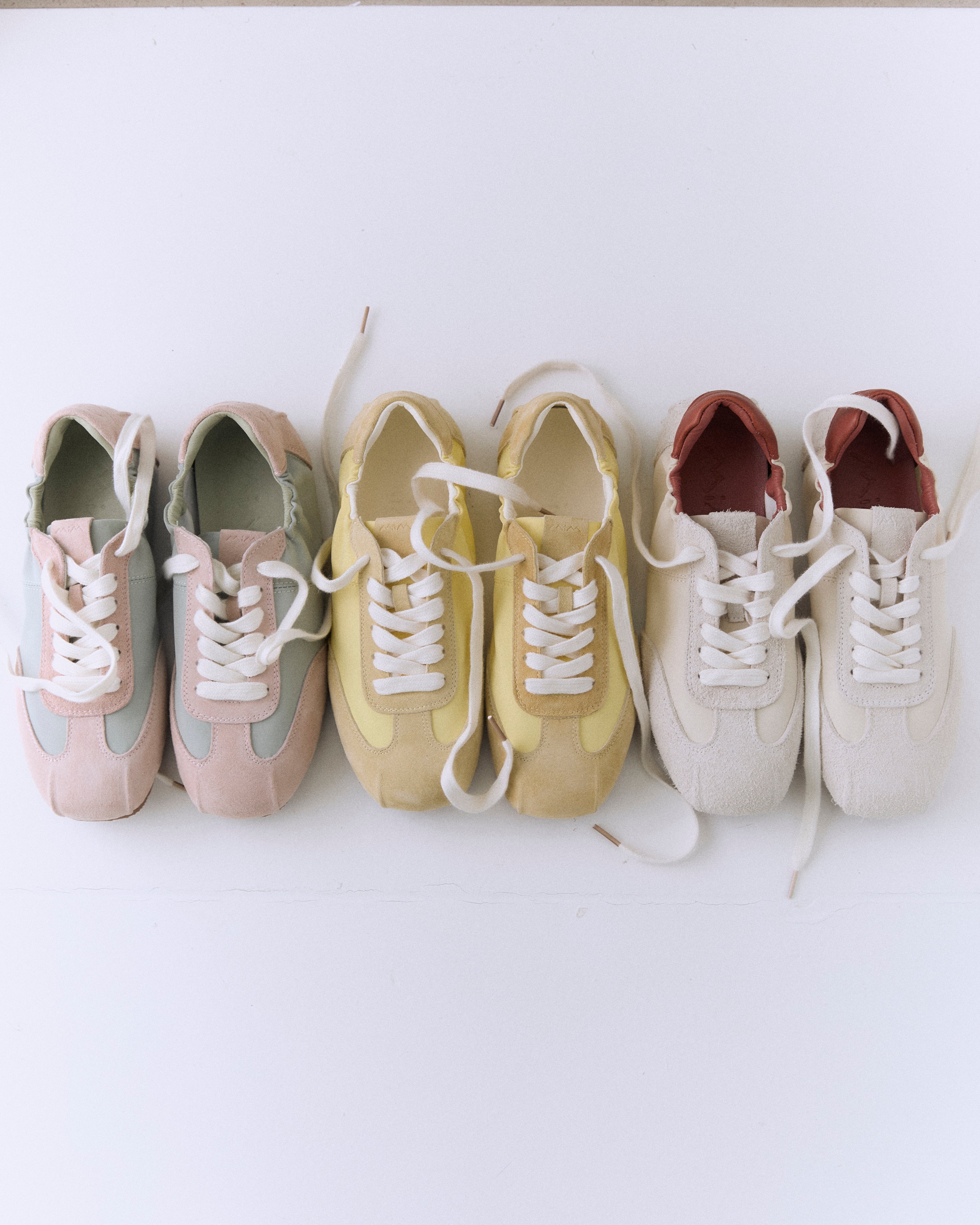 Boipelo | Yellow Lace-Up Nylon Sneaker
