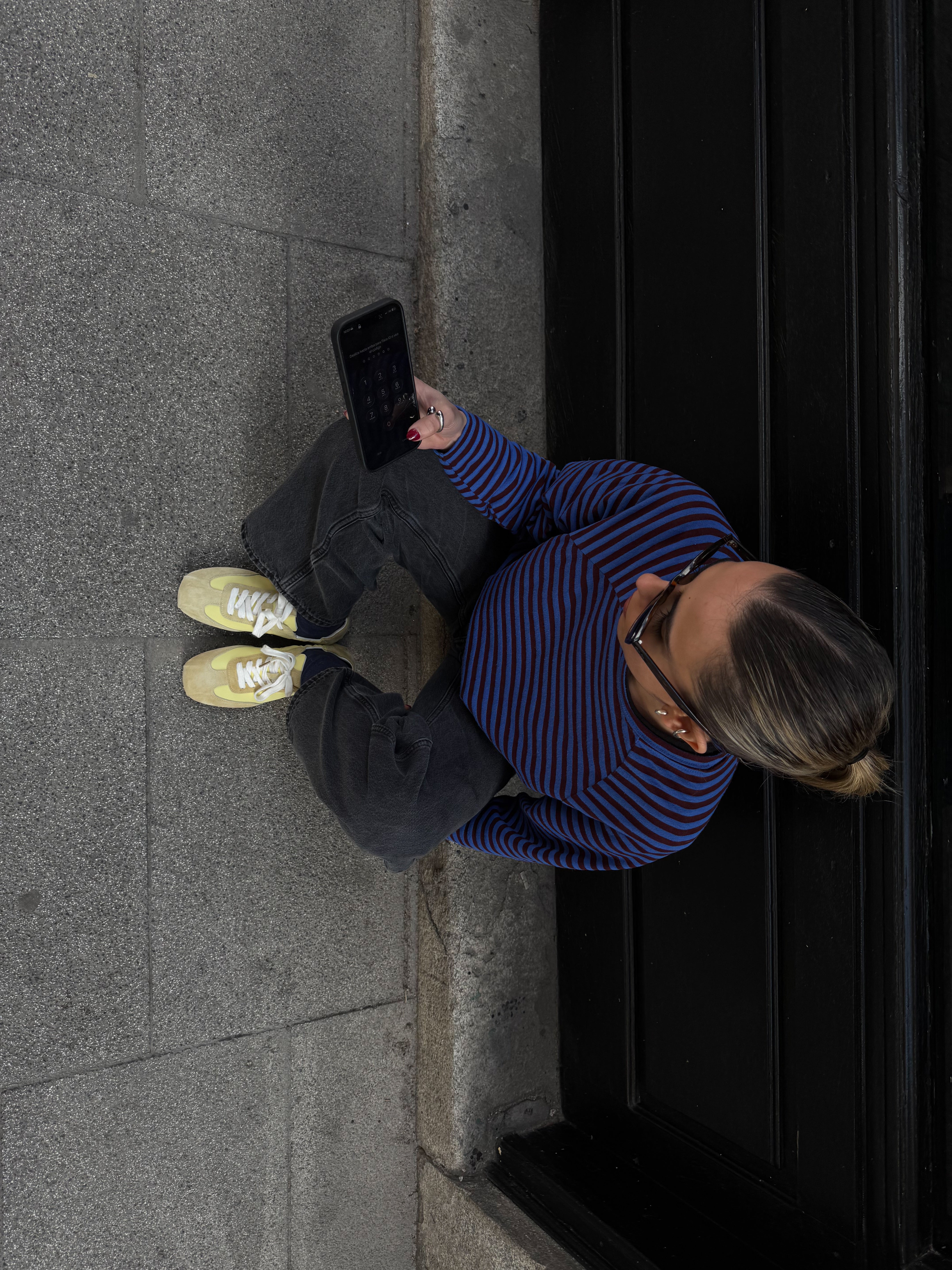 Boipelo | Yellow Lace-Up Nylon Sneaker