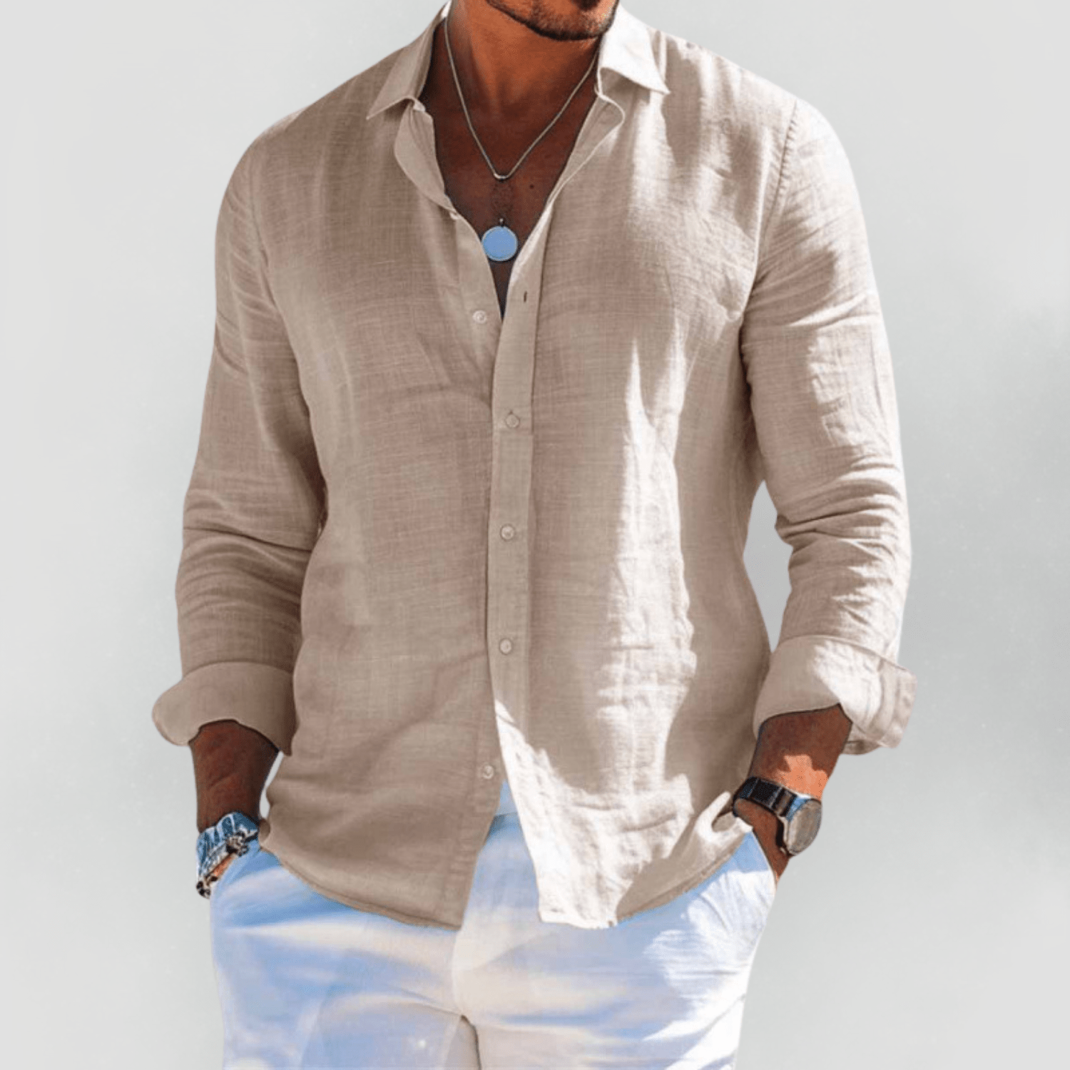 Carine | Lightweight Linen Summer Shirt