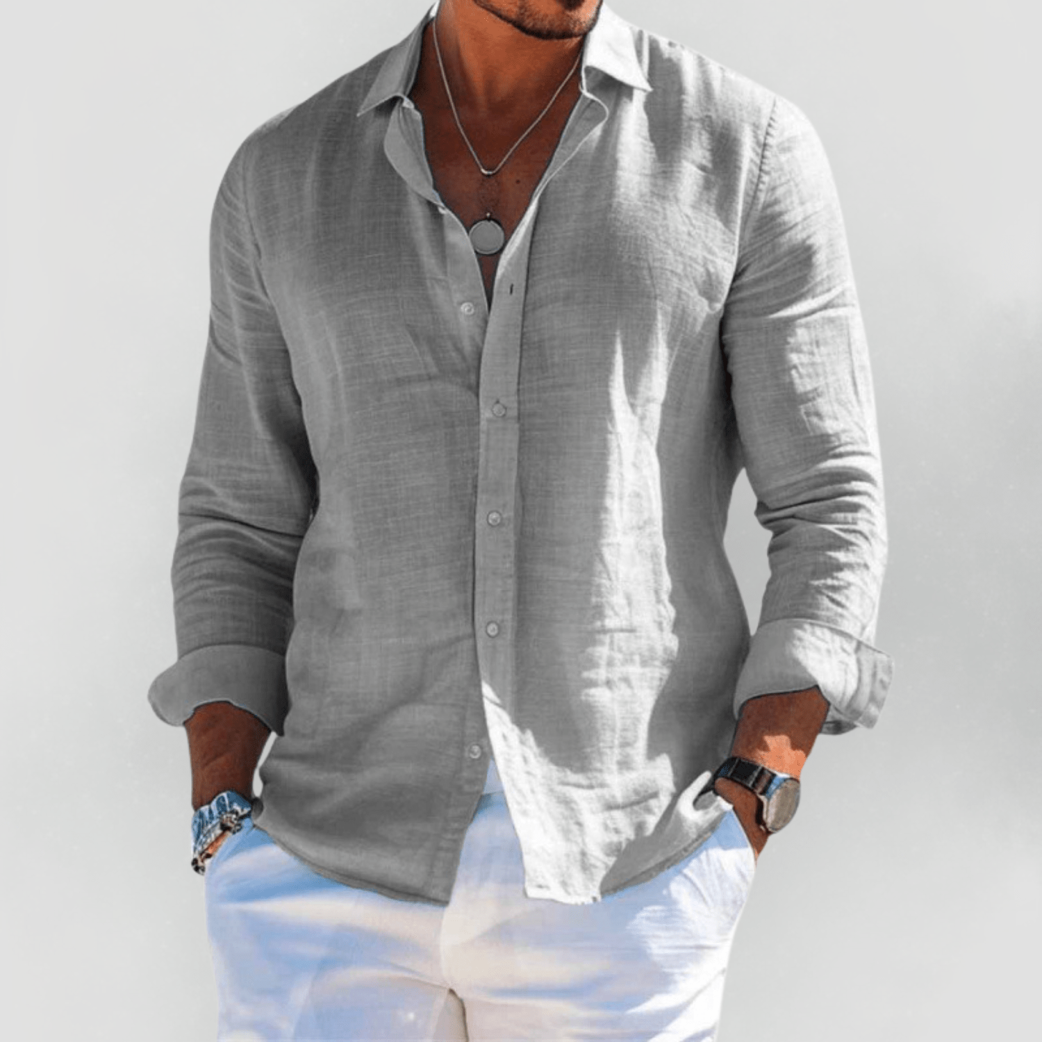 Carine | Lightweight Linen Summer Shirt