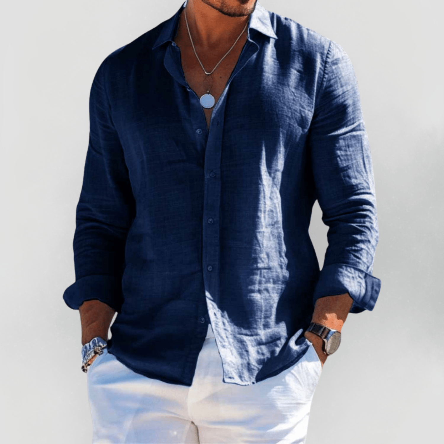 Carine | Lightweight Linen Summer Shirt