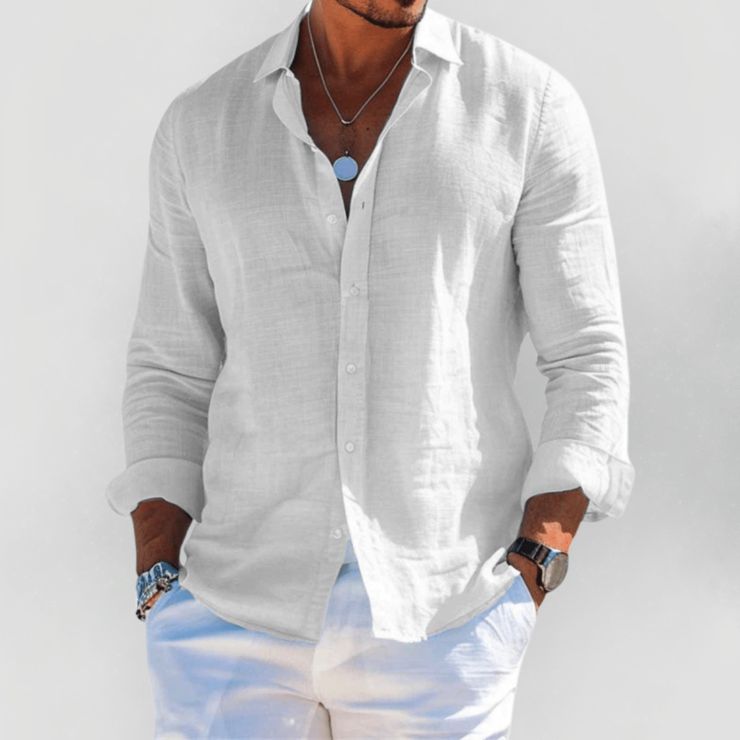 Carine | Lightweight Linen Summer Shirt