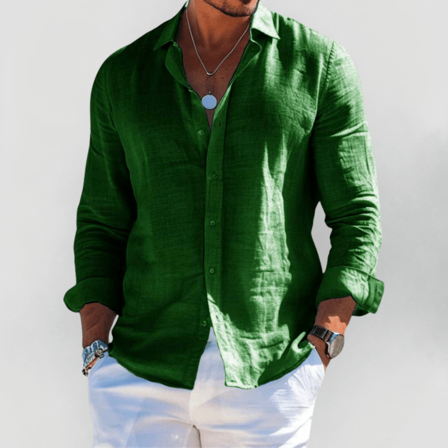 Carine | Lightweight Linen Summer Shirt