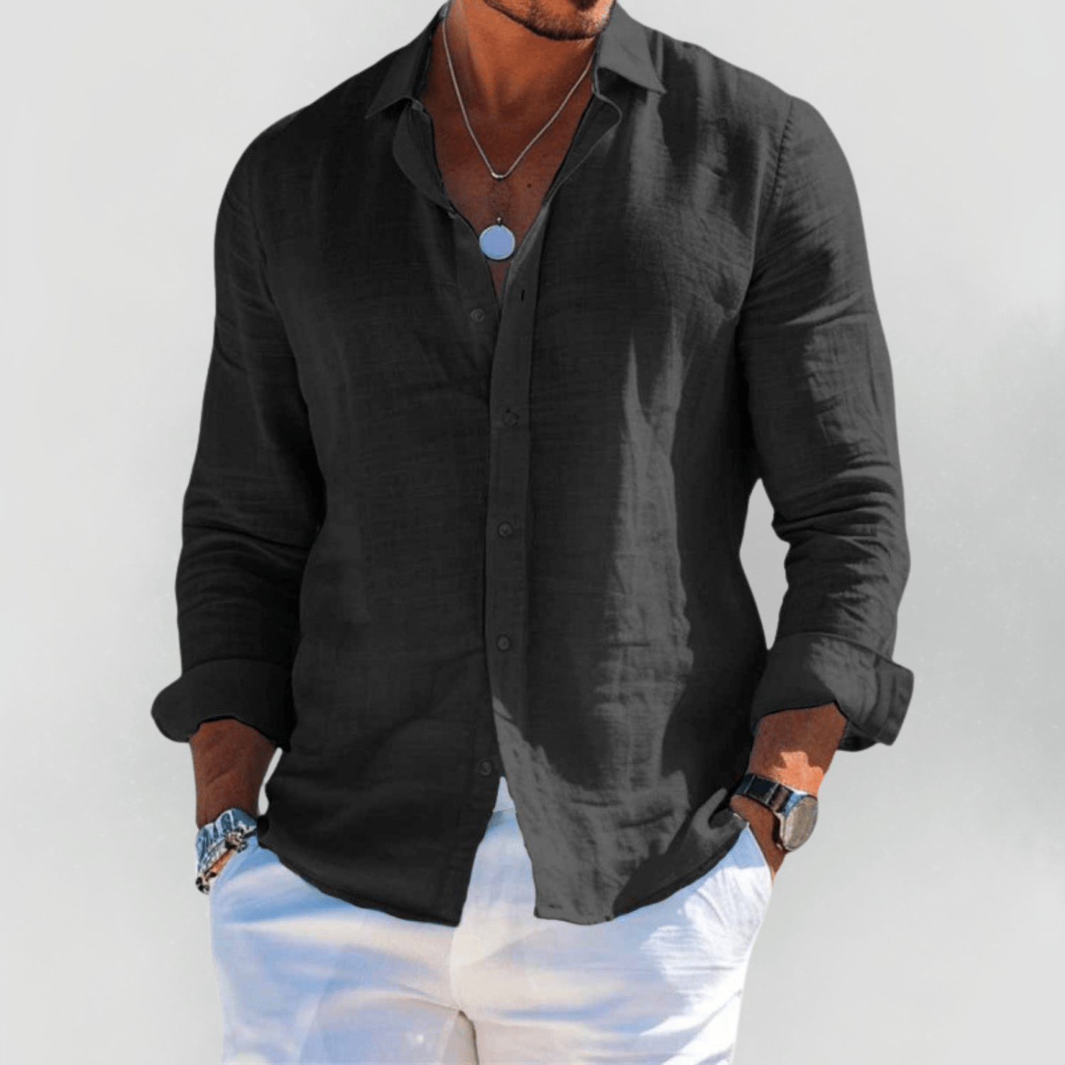 Carine | Lightweight Linen Summer Shirt