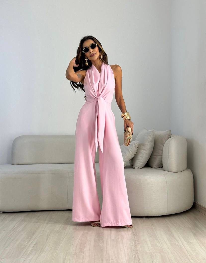 Nkele | Fluid Wide-Leg Elegant Jumpsuit