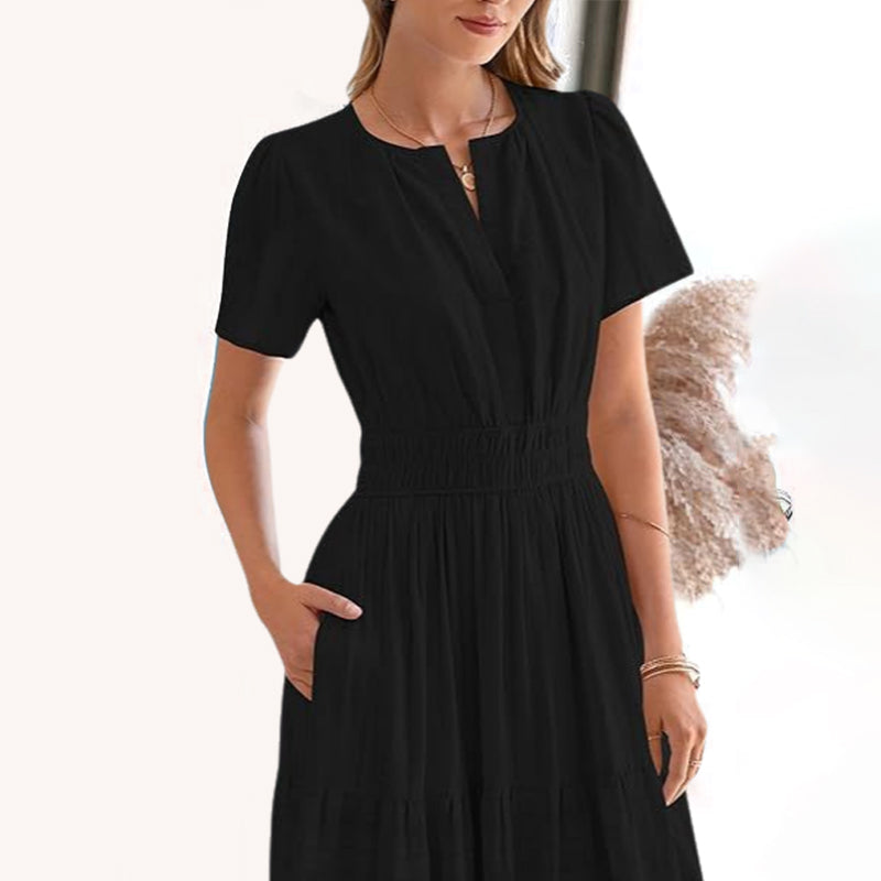 Suzette | Smocked Waist Tiered Maxi Dress