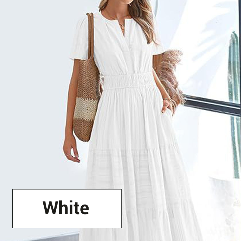 Suzette | Smocked Waist Tiered Maxi Dress