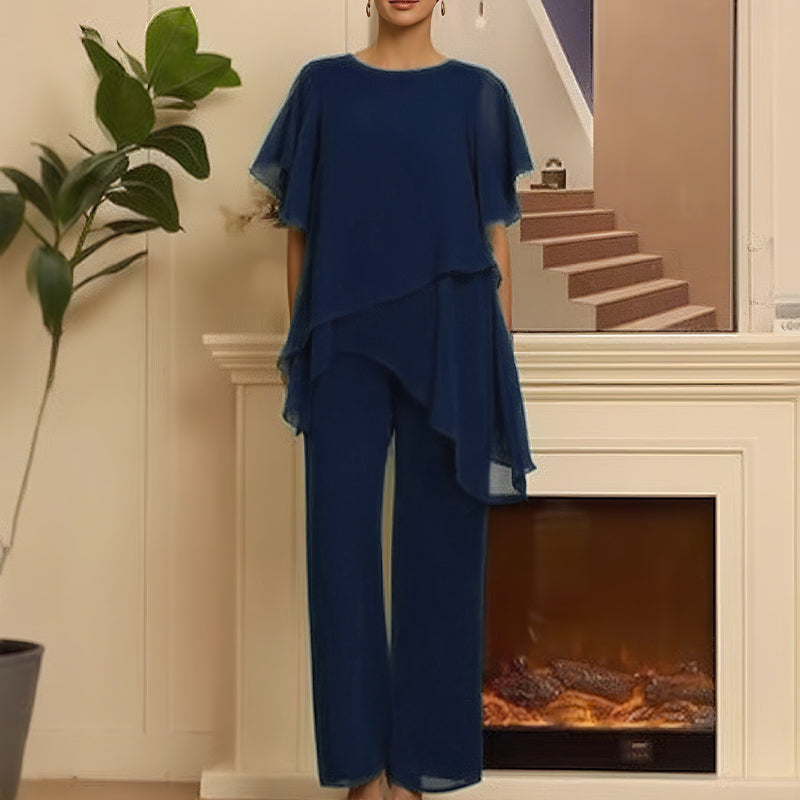Noluntu | Relaxed Layered Top & Wide-Leg Set
