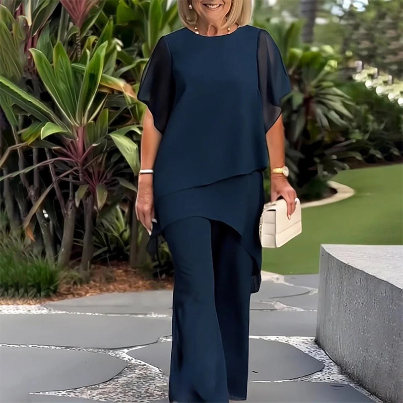 Lizette | Irregular Top & Wide-Leg Set