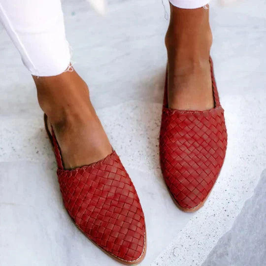 Elena | Braided Pointed Sandals