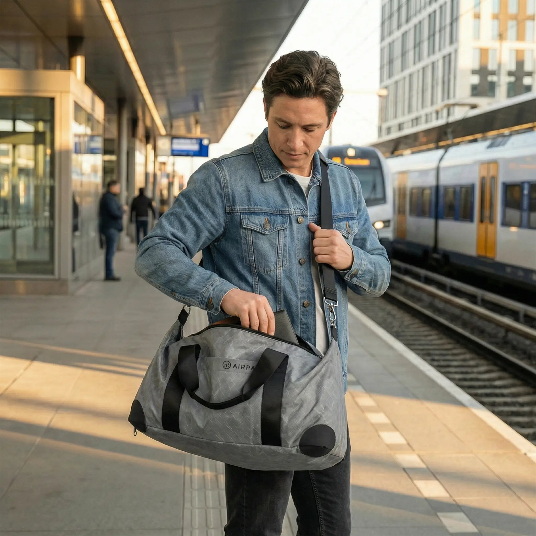 David | Upcycled Airbag Weekend Duffel